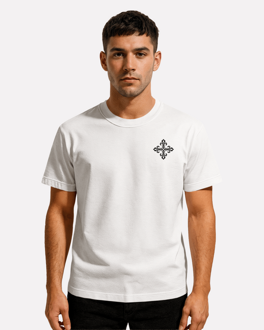 T-shirt Blanc Brodé